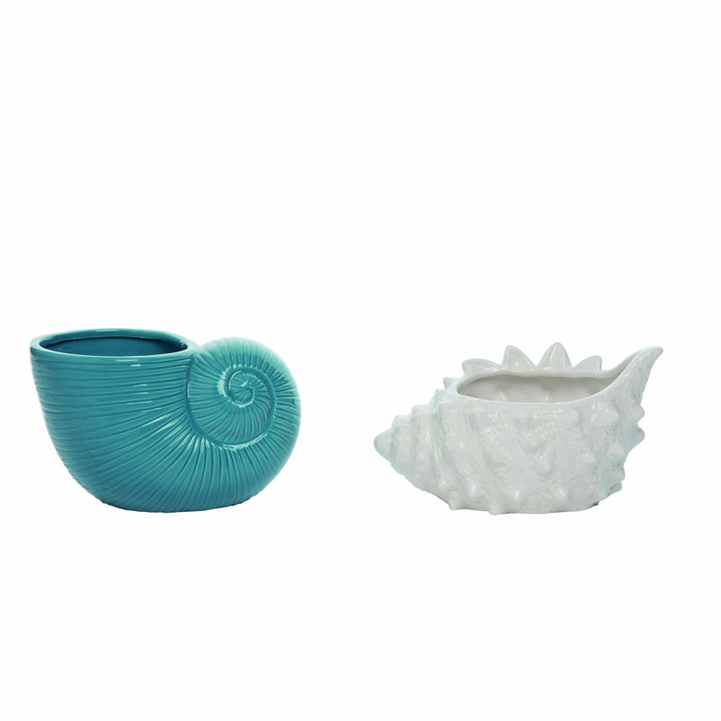  Ensemble de 2 pots de fleurs en céramique