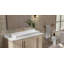 Lavabo de salle de bain vasque rectangulaire en résine 47,2 po x 18,9 po Badeloft WB-05-XXL-G blanc brillant-137927664