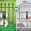 5 panneaux de clôture et de bordures de jardin décoratifs pour chiens 26 po (H) x 11 pi (L)
