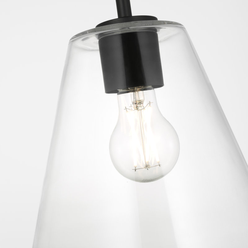 Luminaire suspendu à une lumière Hayden, Clair, Nuit noire