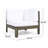 Wood Arm Chair, White Appearance, 30.22 In. Depth, Width, 26.41 Height Chair In White, Product