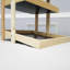 Tablette 15 po x 17,8 po x 18 po à 3 couches en bois, idéale pour l'organisation de garde-manger, les grandes surfaces, les épiceries et le support de concession