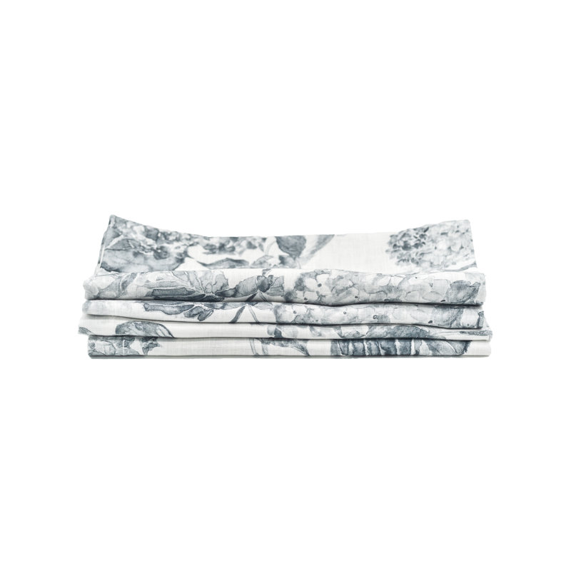 Floral Linen Square Napkins