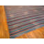 Antique Huge Oversized Striped Blue Color Indian Dhurrie Carpet