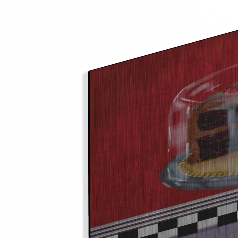 Art mural en métal luxueux «Chocolate Cake» par Shari Warren, 24 po x 36 po, H 36 po x l 24 po