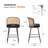 Cane Back Upholstered Counter & Bar Stool-2037488967-2037488965-2017695591