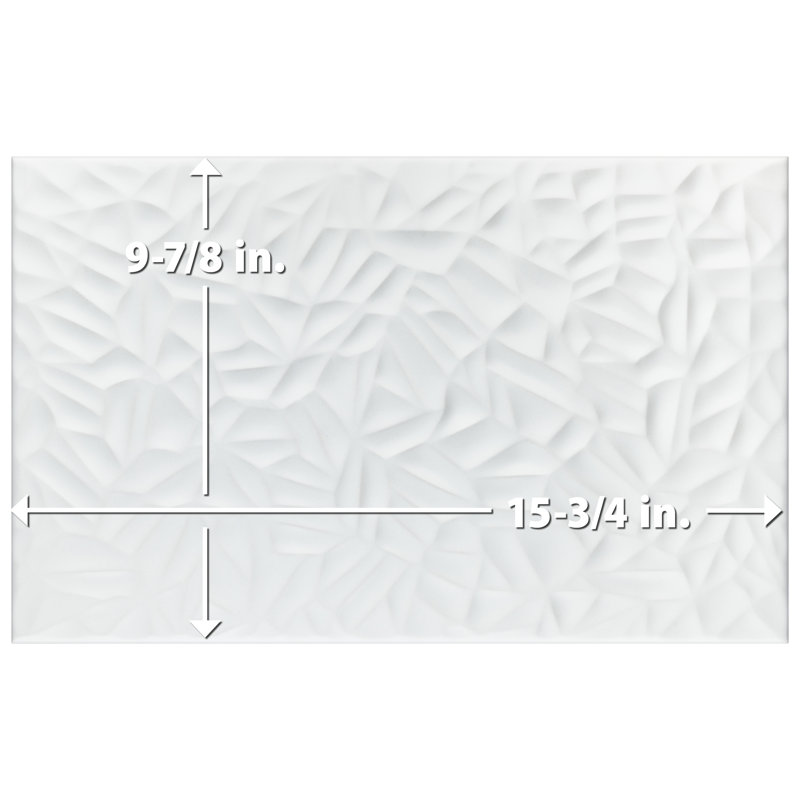 More 9.88" x 15.75" Ceramic Subway Wall Tile