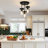 3-Light Flush Mount Ceiling Light With Water Glass, 3.9" Wide, E26 Base-1325403162-1101514783