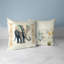 Elephant Lines Floral Outdoor Reversible Throw Pillow-890623541
