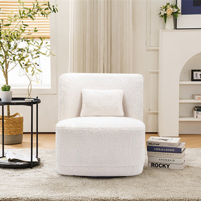 Stacyann 25.43'' Wide Swivel Armchair - No installation requirement