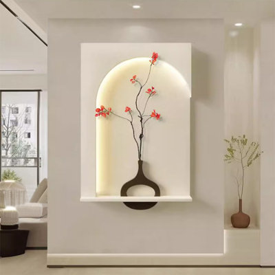 Mid-Century Modern Canvas Rectangular Wall art for Living Room
