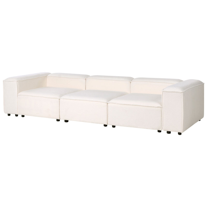 Aljay 3 Seater Sofa, Off White Boucle