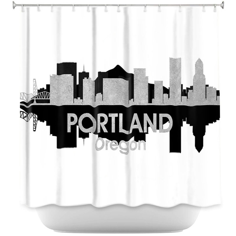 Rideau de douche simple city iv portland oregon