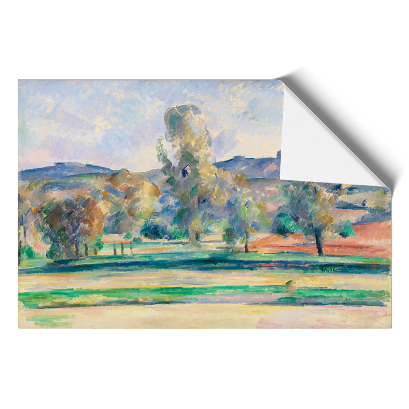 Autumn Landscape by Paul Cezanne - Unframed Painting, 59cm H x 84cm W x 0.1cm D