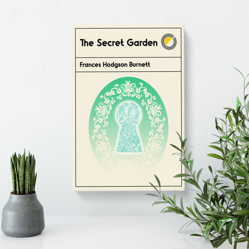 Book Cover the Secret Garden Frances Hodgson Burnett - Wrapped Canvas, 60cm H x 40cm W x 3cm D