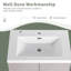 30" Freestanding Bathroom Vanity with White Resin Sink & 2 Soft-Close Cabinet Doors-649324112-649324115