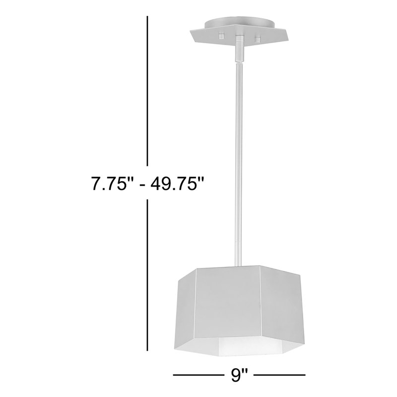 Luminaire suspendu géométrique simple à 1 lumière Allo