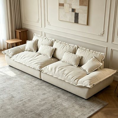 White Polyester Modular Sofa