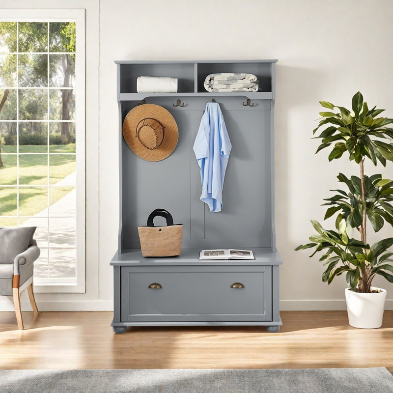 Hall Tree 101.6cm Wide, Grey