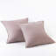  Stone Washed French Linen European Square Pillow Shams 26 x 26"-132235576