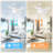 Modern White Smart Ceiling Fan With Light And 5 Wood Blades-362366885