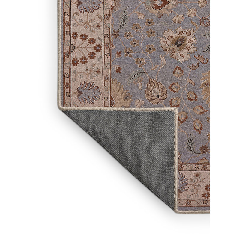 Tapis oriental brun / bleu Laurits, Rectangle 8 pi x 10 pi