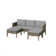 Aubre 3-Piece Outdoor Conversation Set with Sofa and Ottomans