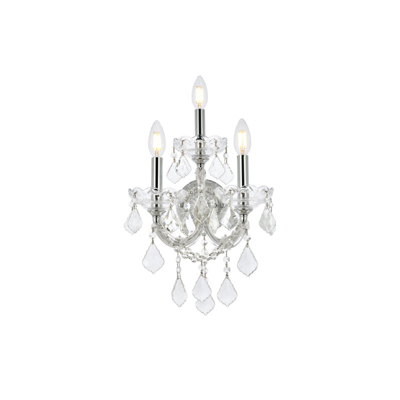 Stockard Wall Sconce, Crystal Clear, Royal Cut, Chrome
