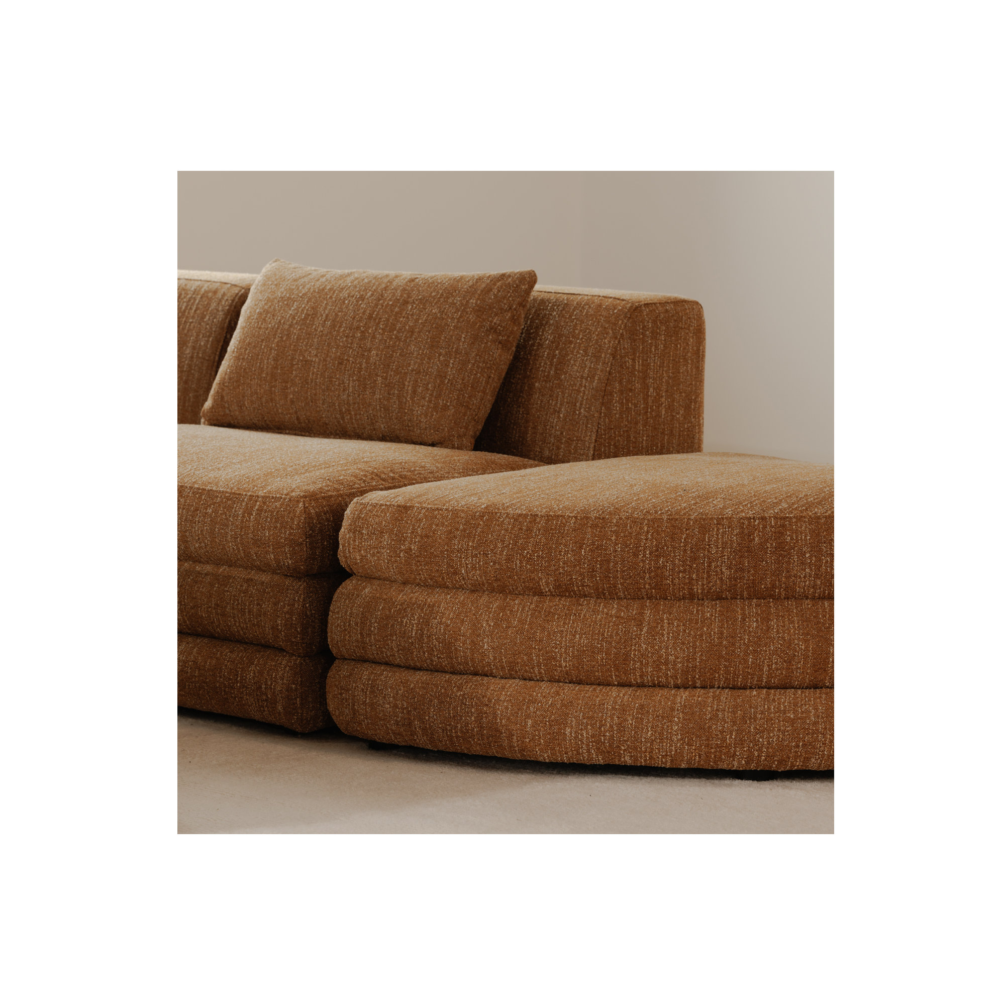 Donia Upholstered Slipper Chair, Amber Glow Mustard Tweed