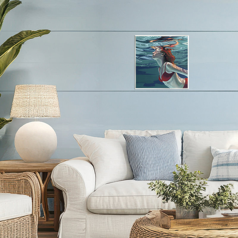 «Natation à la surface», plaque murale par Kate Jarvik Birch