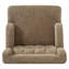 Fauteuil d'appoint rembourré avec pieds en bois d'hévéa Corrine-129915534