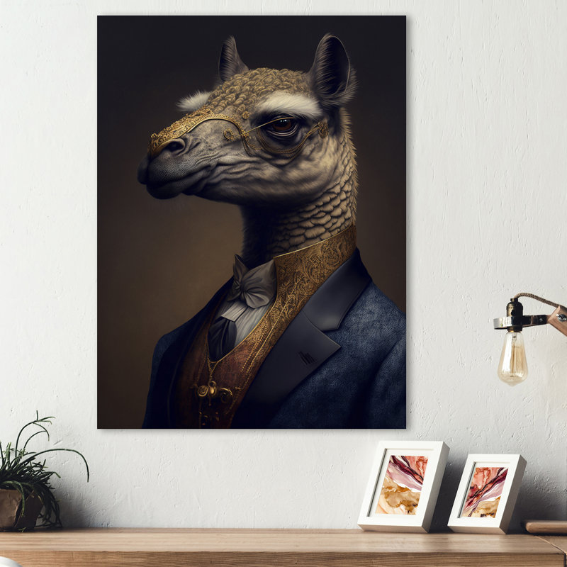 Décoration murale Hartej Mafia Llama, H 32 po x l 24 po x P 1 po