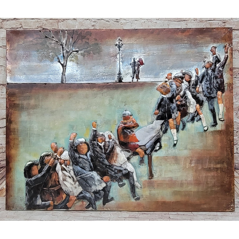Figurine abstraite d'art moderne sur toile 3 dimensions