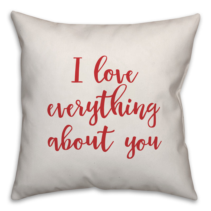 Throw Pillow, Throw Pillow, White/Red