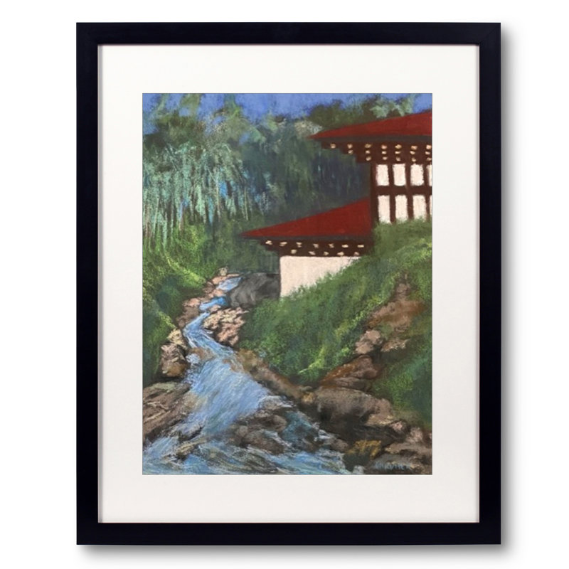 «Gross National Happiness» par Dina Gardner, H 21,25 po x l 17,25 po x P 0,88 po, Papier avec cadre noir, Blanc