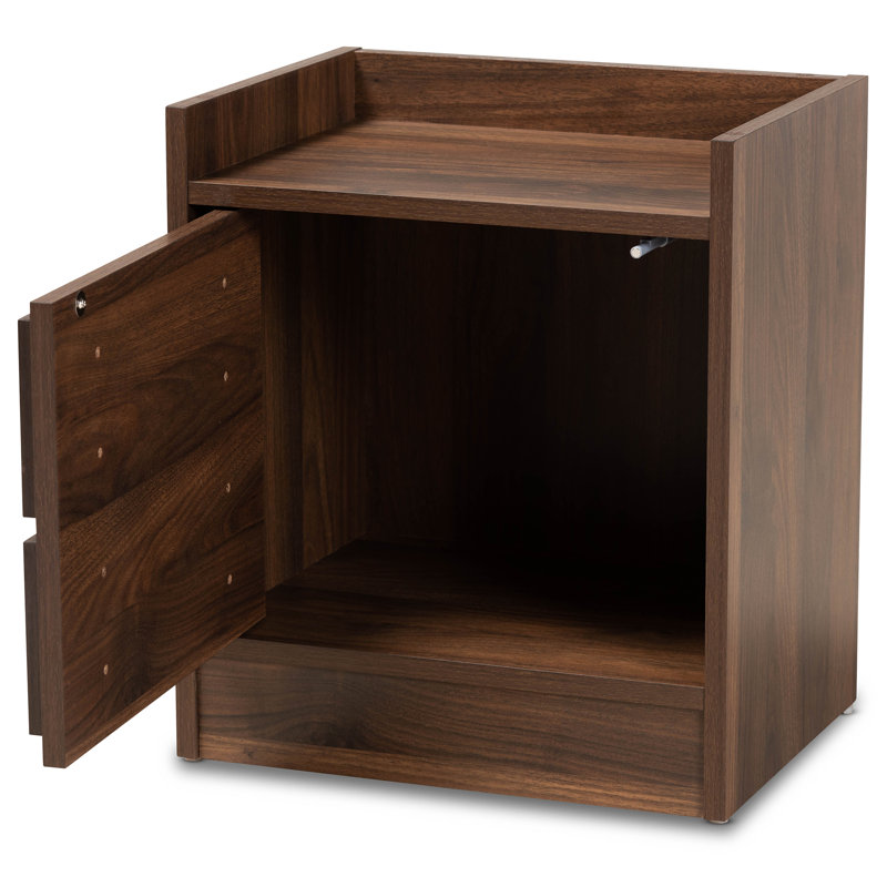 Table de chevet Wold, Noyer brun