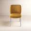Evaya Chenille-Upholstered Stainless Steel Base Dining Chair In Pineapple-1886555126