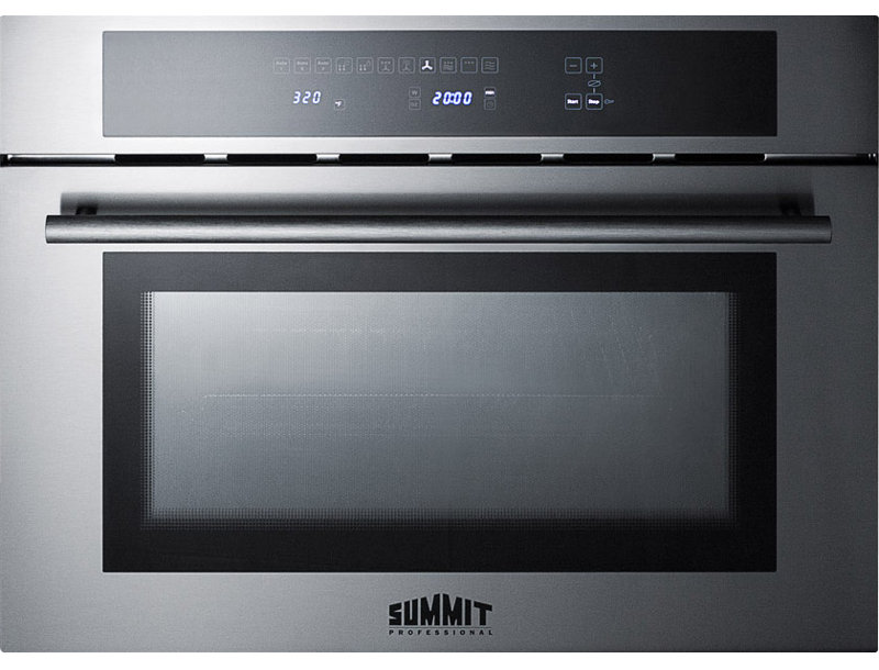 24" Stainless Steel Convection Electric Wall Oven with Microwave