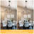 Vokolida 6 - Light Candle Style Wagon Wheel Chandelier with Hemp Rope Accents-1959347294