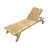 Montevideo Outdoor Teak Solid Wood Single chaise