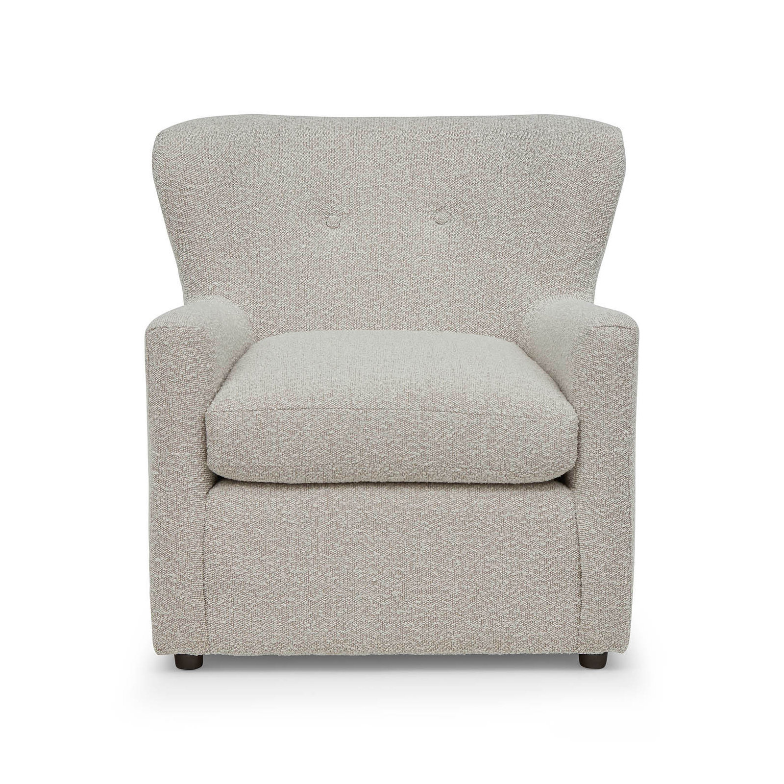 Bendigo Upholstered Wingback Chair, Ivory Boucle