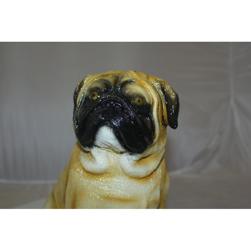 Statue de chien carlin Hode