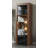 Casey-May 25" Bookcase with LED Lighting, Glass Shelves, Glass Doors-315935044
