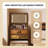 23.62"Retro solid wood flap-top dressing table