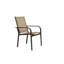 Ensemble de 7 chaises et table de patio rectangulaires brunes pour 6 chaises de jardin