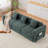  98.8" Modular Sleeper Sofa Bed Compression Foam Sofa Foldable Floor Couch With Side Pockets And 3 Pillows - No Assembly Required-2077855923
