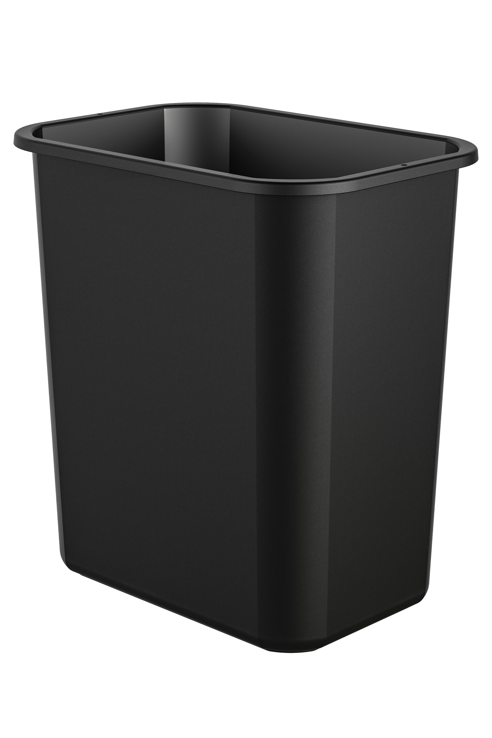 Suncast Commercial 7 gal. Black Plastic Trash Can (12-Pack)