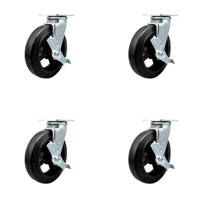 Rubber on Steel Caster
