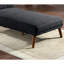 Chaise longue classique avec coussin supplémentaire et structure en bois massif de fibres de lit de style contemporain-1404789979
