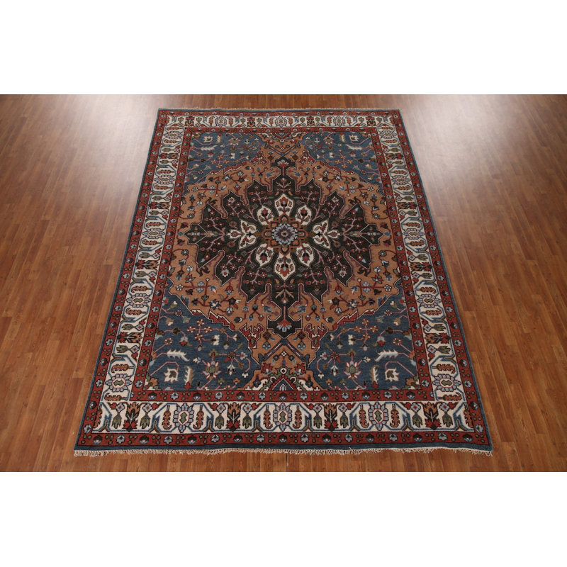 Tapis indien fait à la main 9 x 12